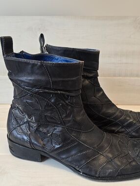 {13} Mark Nason Rock Lives Men's Leather Boots Black